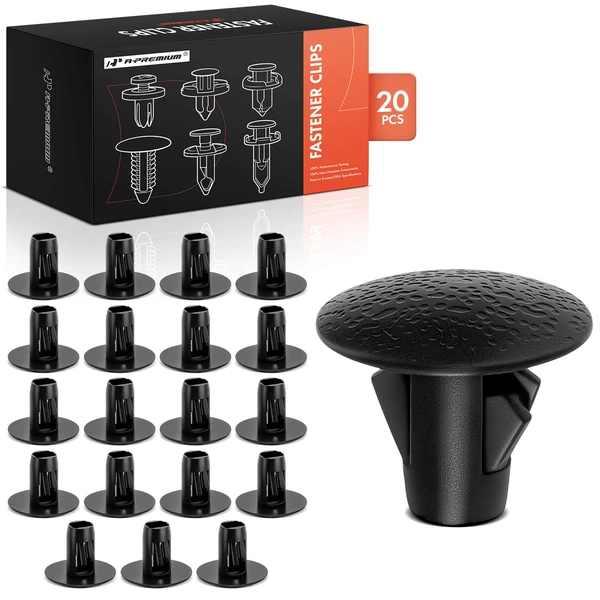 20 Pcs Nylon Black Fender Apron Seal Clip A-Premium APRCF4204