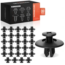 1969-2023 Toyota Corolla 30 Pcs 7mm Nylon Black Quarter Panel Wheel Opening Molding Screw A-Premium APRCF4211