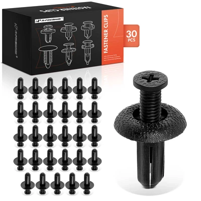 30 Pcs 8mm Nylon Bumper Retainer Clip Screw-Type