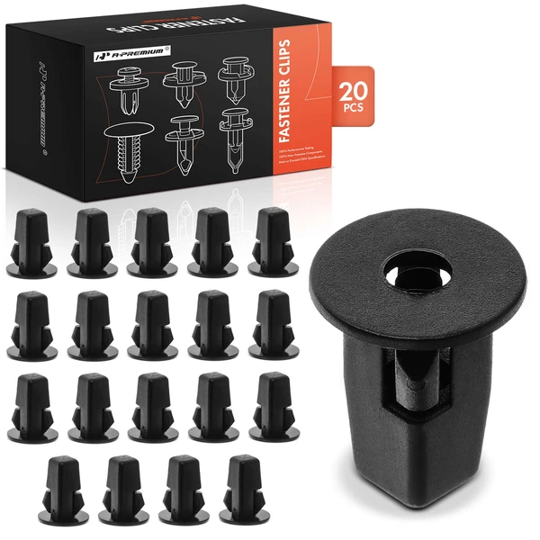 1998-2007 Lexus LX470 20 Pcs 9 x 9mm Nylon Black Front & Rear Wheel Fender Liner A-Premium APRCF4240