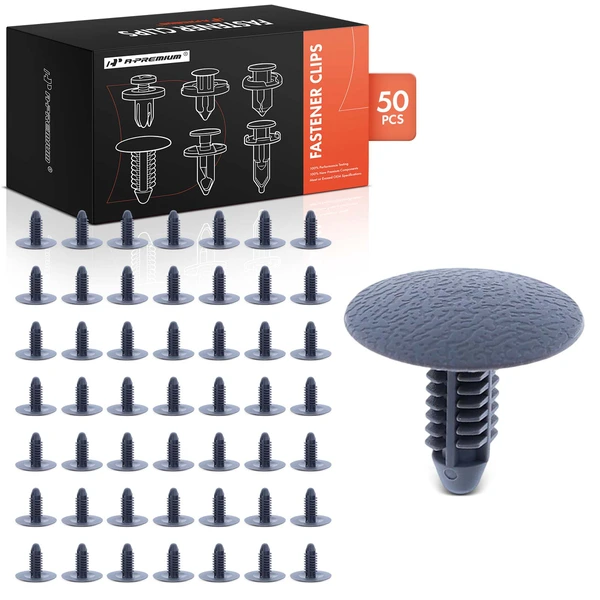 1987 Mercury Lynx 50 Pcs Nylon Gray Trim Panel & Hood Insulation Retainer A-Premium APRCF4248