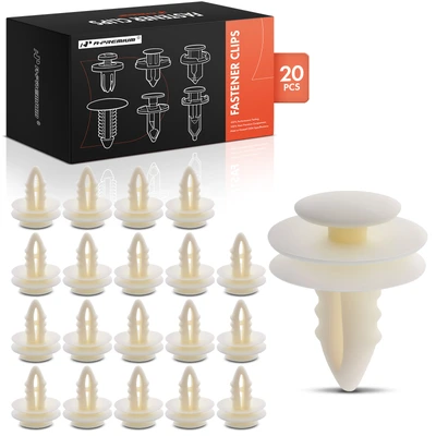 20 Pcs 11/32in Nylon Trim Panel Retainer Clip Double Head