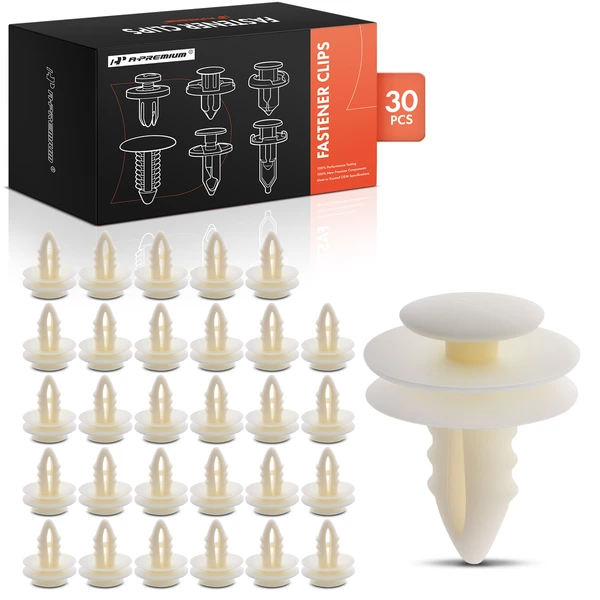 1994-2010 Dodge Ram 2500 30 Pcs Nylon Natural Trim Panel Retainer A-Premium APRCF4256