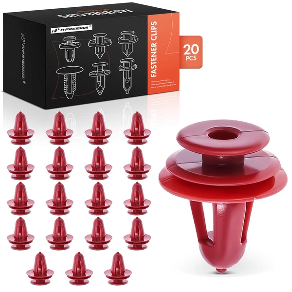 20 Pcs Nylon Red Cowl Vent Screen & Door Trim Panel Retainer A-Premium APRCF4291