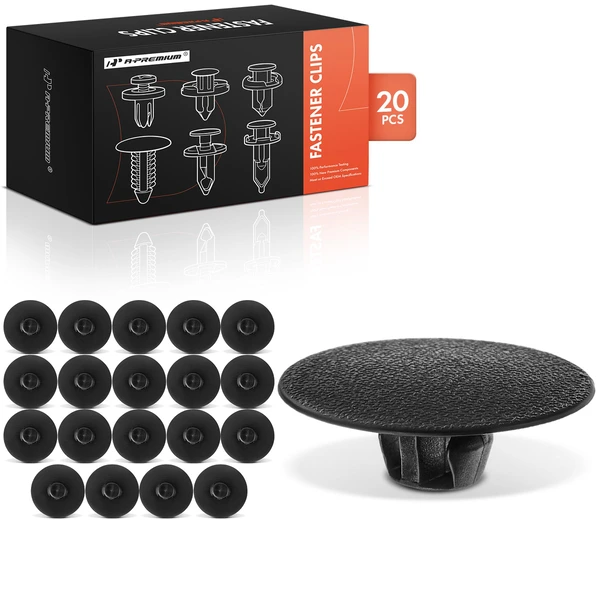 20 Pcs Nylon Black Hood Insulation Retainer A-Premium APRCF4328