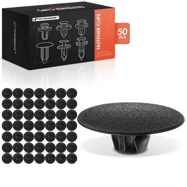50 Pcs Nylon Black Hood Insulation Retainer A-Premium APRCF4330