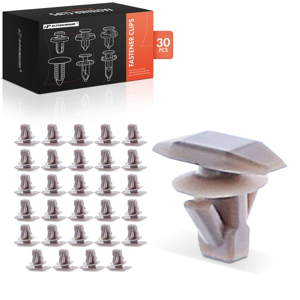 30 Pcs Nylon Brown Hood Weatherstrip Retainer A-Premium APRCF4332