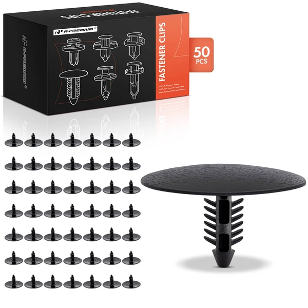 50 Pcs Nylon Black Hood Insulation Retainer A-Premium APRCF4336