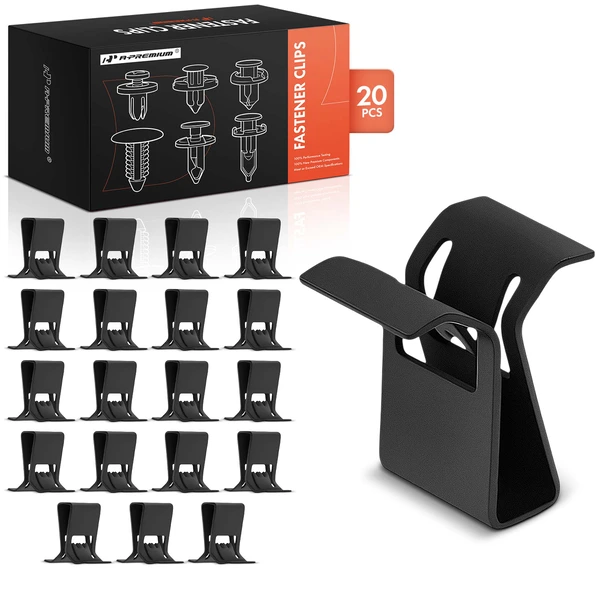 20 Pcs Metal Black Grille To Fascia Fastener A-Premium APRCF4337