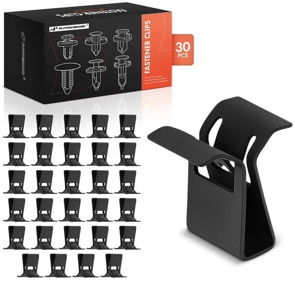 30 Pcs Metal Black Grille To Fascia Fastener A-Premium APRCF4338