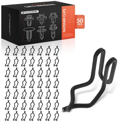 50 Pcs Metal Door Trim Panel Fastener Retainer Clip