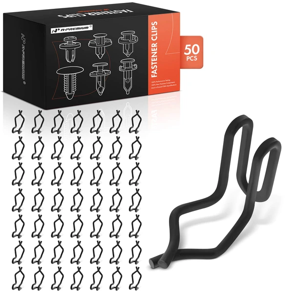 1966 1968-1975 Dodge Charger 50 Pcs Metal Black Door Trim Panel Fastener A-Premium APRCF4345