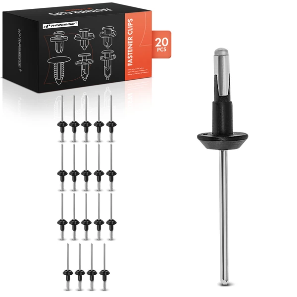 20 Pcs Aluminum Black A-Premium APRCF4358