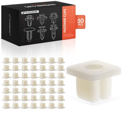 50 Pcs Nylon Radiator Grille Nut Retainer Clip