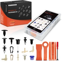 1981-2003 Ford Escort Quantity Pcs Retainer Clip Fastener Kit with Removal Tool A-Premium APRCF4791