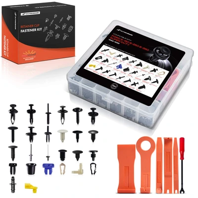 1992-1996 Ford E-350 Econoline Quantity Pcs Retainer Clip Fastener Kit with Removal Tool A-Premium APRCF4822