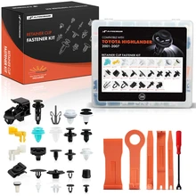2001-2007 Toyota Highlander Quantity Pcs Retainer Clip Fastener Kit with Removal Tool A-Premium APRCF4715