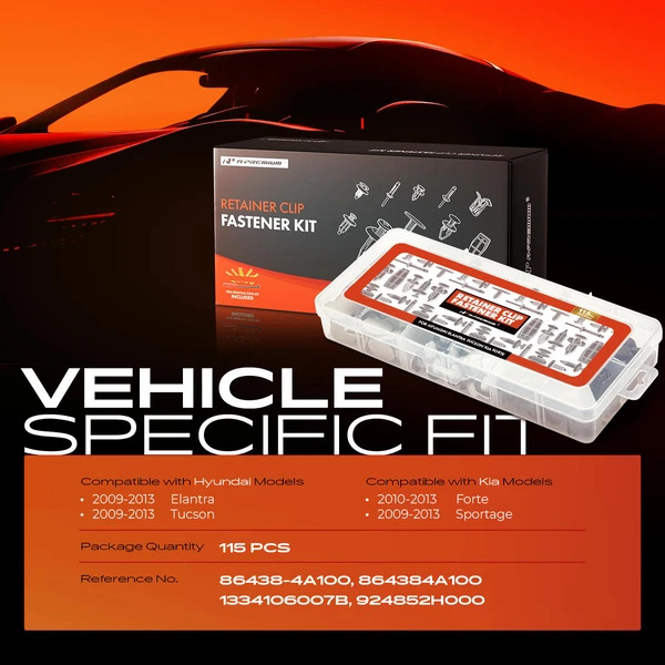 115 Pcs Nylon Black A-Premium APRCF4675