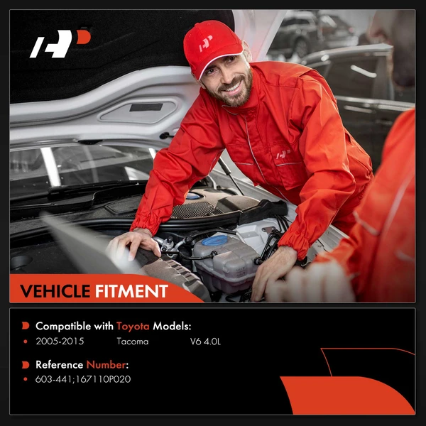 Front Engine Coolant Reservoir & Shroud Assembly for Toyota Tacoma 05-15 4.0L