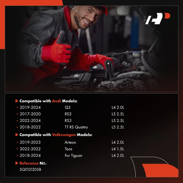 Radiator Cooling Fan Shroud for Volkswagen Tiguan Arteon Taos Audi TT RS Quattro