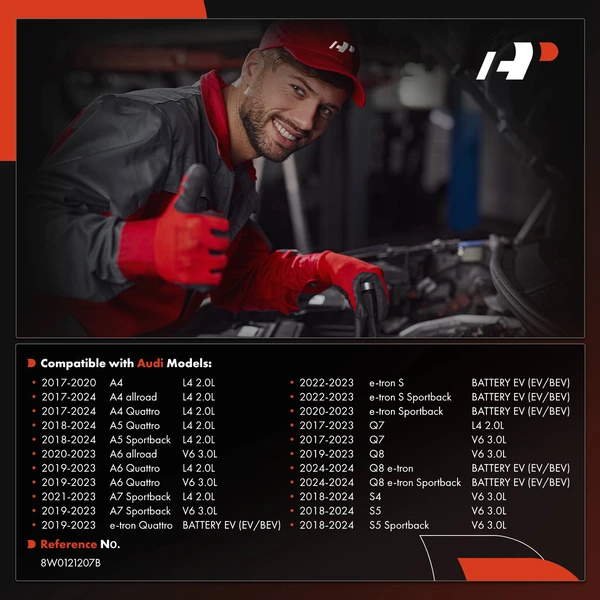 Radiator Cooling Fan Shroud for Audi A4 A4 allroad A4 Quattro Q7 Q8 A6 Quattro