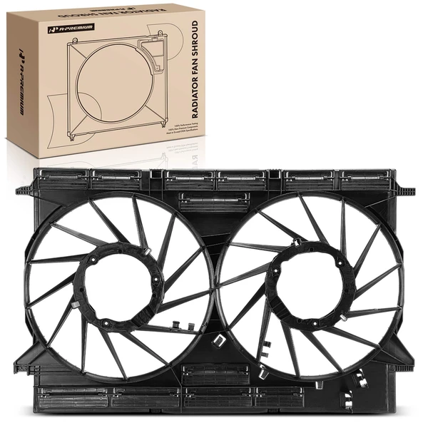 Plastic Radiator Cooling Fan Shroud for Audi Q5 SQ5 2018-2024 L4 2.0L V6 3.0L