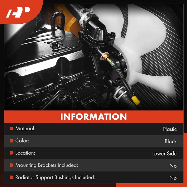 Lower Engine Cooling Fan Shroud for Ford F-250 F-350 Super Duty 2011-2016 V8 6.2L()