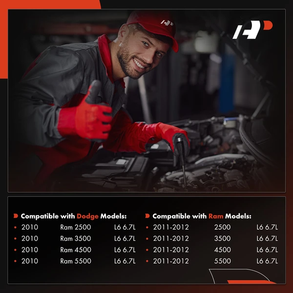 Engine Cooling Fan Shroud for Dodge Ram 2500 2010 Ram 2500 3500 2011-2012 6.7L