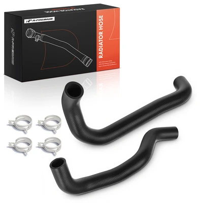 2 Pcs Upper & Lower Molded Coolant Hoses