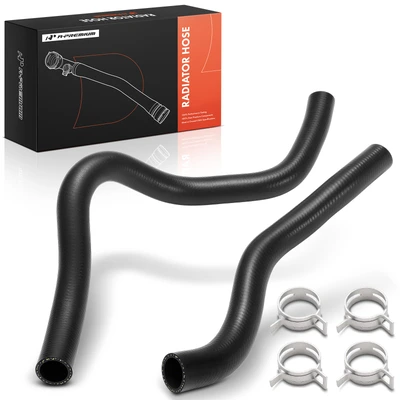 2 Pcs Lower & Upper Radiator Coolant Hoses