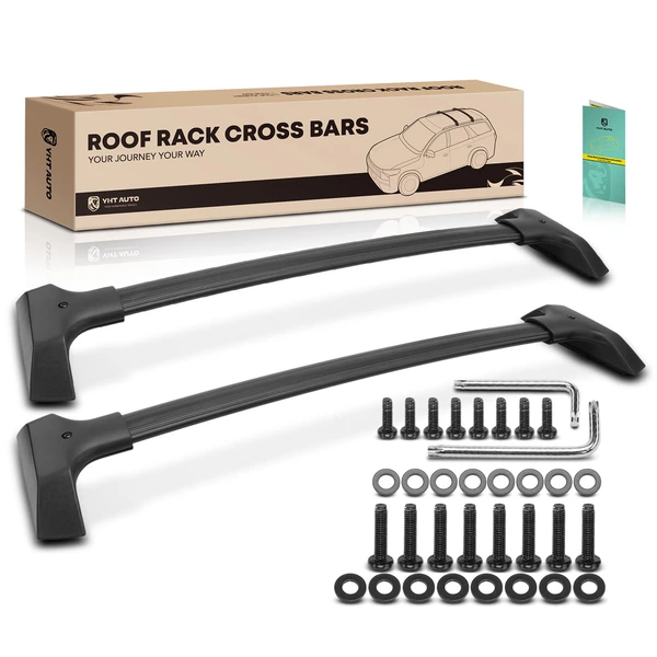 Black Aluminum Alloy Roof Rack Cross Bars for 2009-2017 Chevrolet Traverse