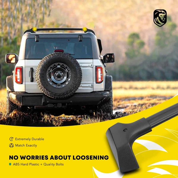 Black Aluminum Alloy Roof Rack Cross Bars for 2009-2017 Chevrolet Traverse