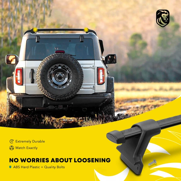 Black Aluminum Alloy Roof Rack Cross Bars for 2022-2023 Chevrolet Traverse