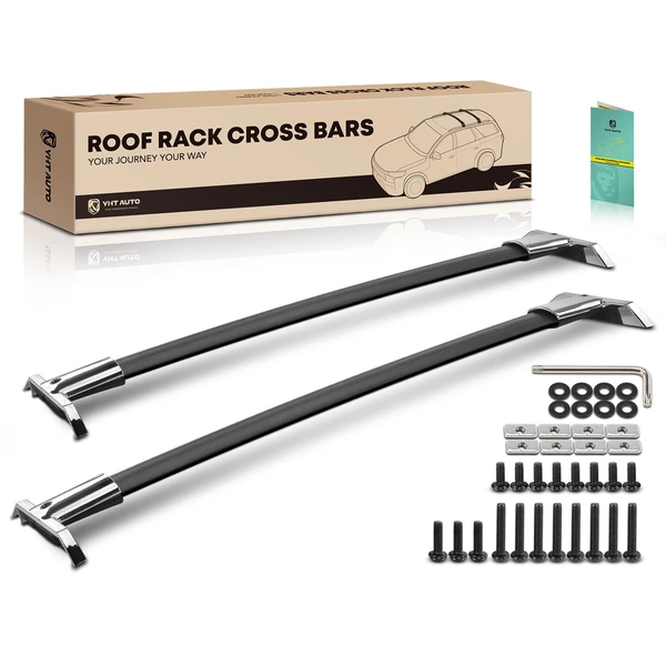 Black Aluminum Alloy Roof Rack Cross Bars for 2009-2016 Buick Enclave