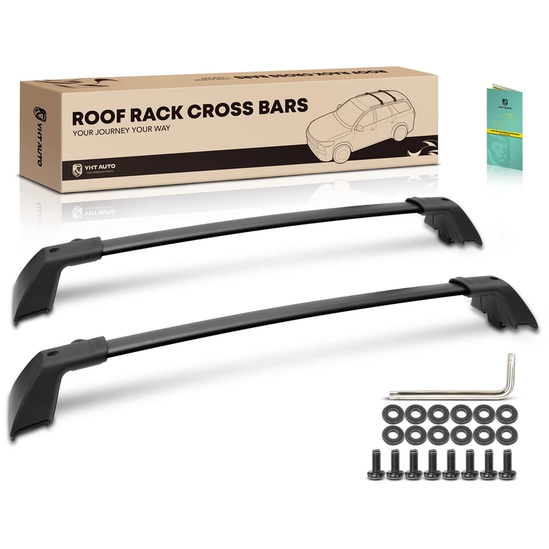 Black Aluminum Alloy Roof Rack Cross Bars for Ford Bronco Sport 2021-2023