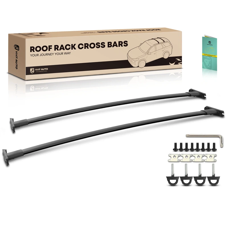 Black Aluminum Alloy Roof Rack Rail Cross Bars for 2013 Ford Explorer