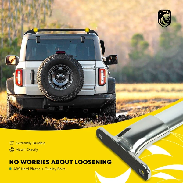 Silver Stainless & Aluminum Alloy Roof Rack Cross Bars for Ford Explorer 2016-2019