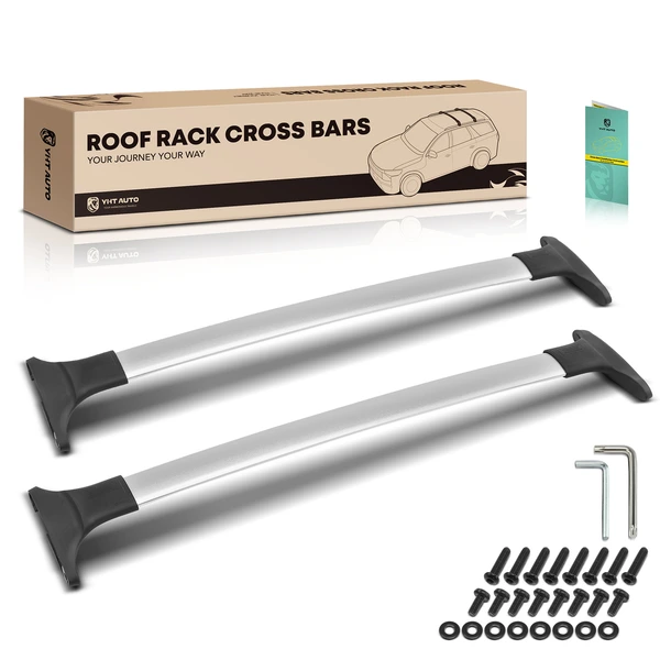 Silver Aluminum Alloy Roof Rack Cross Bars for 2013-2022 Ford EcoSport