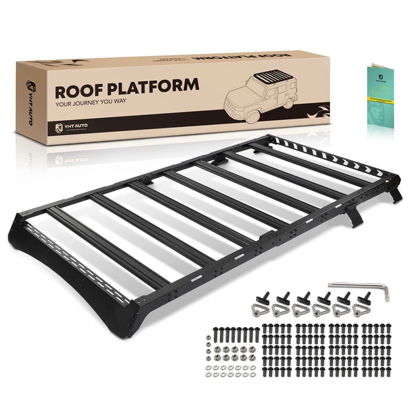 Black Aluminum Alloy Roof Rack Bracket for 2021-2023 Ford Bronco
