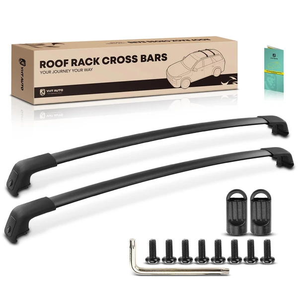 Black Aluminum Alloy Roof Rack Cross Bars for 2016-2020 Kia Sportage