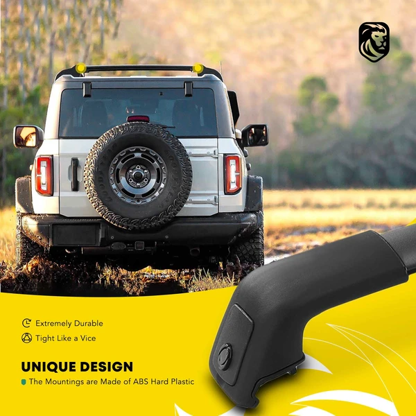 Black Aluminum Alloy Roof Rack Cross Bars for 2016-2020 Kia Sportage