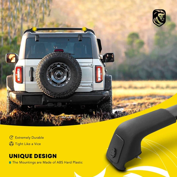 Black Aluminum Alloy Roof Rack Cross Bars for 2016-2019 Kia Sorento