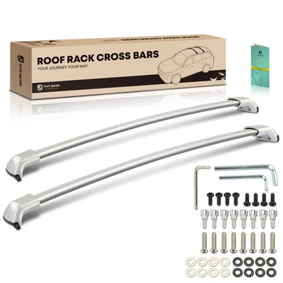 Chrome Aluminum Alloy Roof Rack Rails Cross Bars