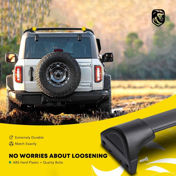 Black Aluminum Alloy Roof Rack Cross Bars Luggage Carrier for 2016-2022 Honda Pilot