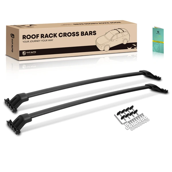 Black Aluminum Alloy Roof Rack Cross Bars for 2019-2023 Honda Passport
