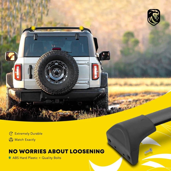 Black Aluminum Alloy Roof Rack Cross Bars for 2023 Honda Pilot