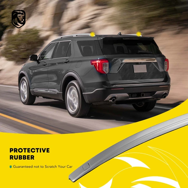 Silver Aluminum Alloy Roof Rack Side Rails for Honda CR-V 2012-2016