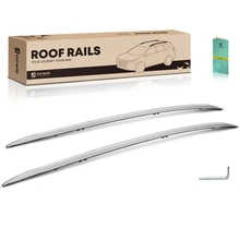 Silver Aluminum Alloy Roof Rack Side Rails