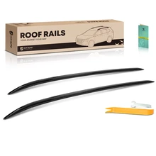 Black Aluminum Alloy Roof Rack Side Rails