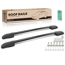 Black Aluminum Alloy Roof Rack Side Rails